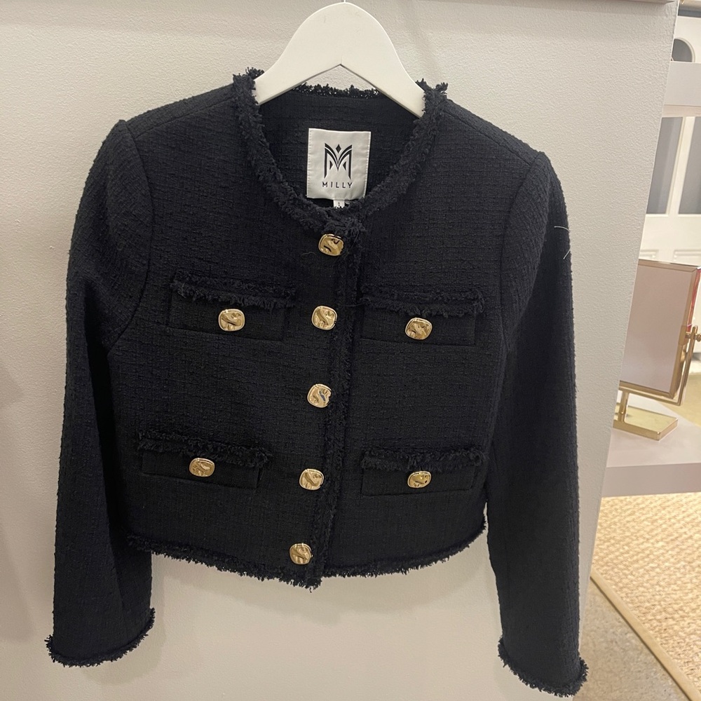 Milly Black ‘Reign’ Jacket NWT